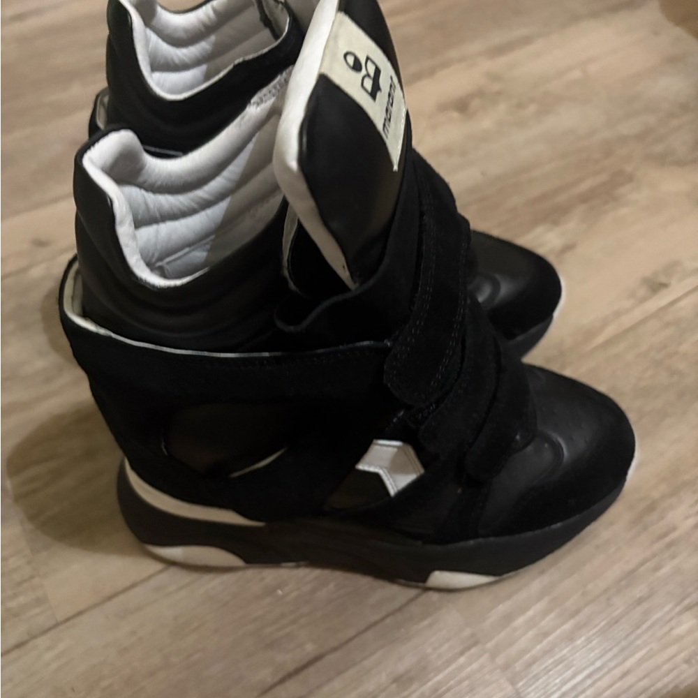 Isabel Marant Black and White Heeled Boots